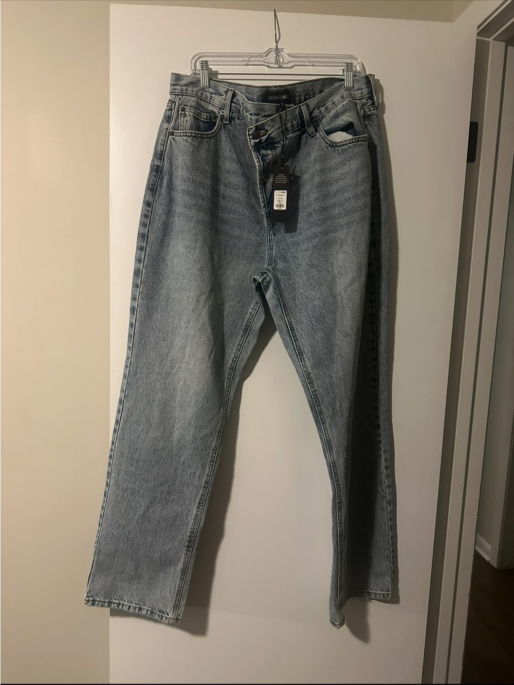 Fashion Nova Light Blue Women's Wide Leg Jeans